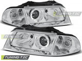 Fari Anteriori CHROME per AUDI A4 B5 01.99-11.00