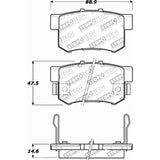 STOPTECH PASTICCHE FRENO POSTERIORI HONDA INTEGRA TYPE R DC2 96-00