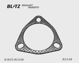 Guarnizione di Scarico 77mm 3 Fori fitta su, 88mm pcd