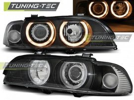 Fari Anteriori XENON ANGEL EYES Neri per BMW Serie 5 E39 09.95-06.03