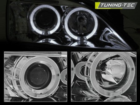 Fari Anteriori per FORD MONDEO 09.00-05.07 ANGEL EYES CHROME