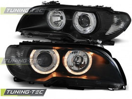 Fari Anteriori ANGEL EYES Neri per BMW Serie 3 E46 04.03-06 COUPE CABRIO