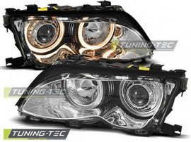 Fari Anteriori ANGEL EYES CHROME per BMW Serie 3 E46 09.01-03.05 S/T