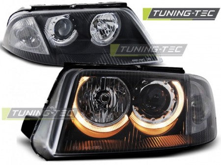 Fari Anteriori ANGEL EYES Neri per VW PASSAT 3BG B5 FL 09.00-03.05