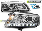 Fari Anteriori TRUE DRL CHROME per AUDI A6 C6 04.04-08