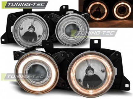 Fari Anteriori ANGEL EYES CHROME per BMW Serie 7 E32/ Serie 5 E34