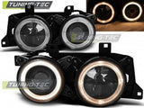 Fari Anteriori ANGEL EYES Neri per BMW Serie 7 E32/ Serie 5 E34