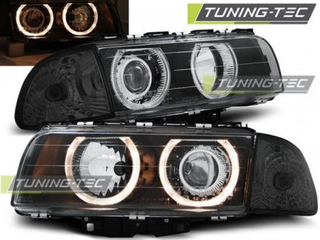 Fari Anteriori ANGEL EYES Neri per BMW Serie 7 E38 06.94-08.98