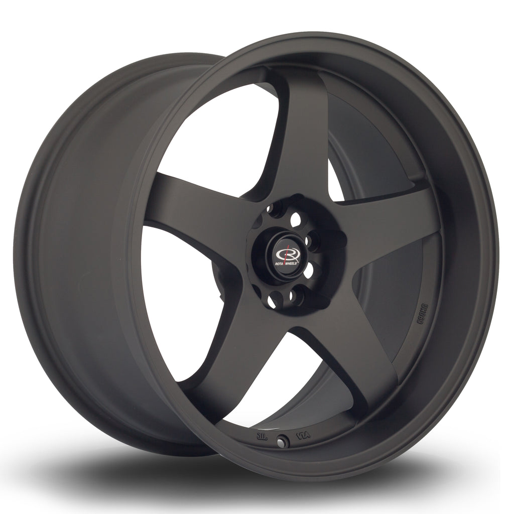 Cerchio in Lega Rota GTR-D 18x10 5x114.3 ET12 Flat Black