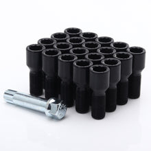Load image into Gallery viewer, Kit of 20 standard black wheel bolts 12x1.50 + wrench