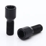 Kit of 20 standard black wheel bolts 14x1.25 + wrench