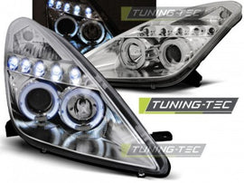 Fari Anteriori per TOYOTA CELICA T230 99-05 ANGEL EYES CHROME