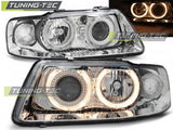 Fari Anteriori ANGEL EYES CHROME per AUDI A3 8L 09.00-05.03