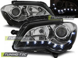 Fari Anteriori DAYLIGHT Neri per VW TOURAN 06-10