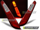 Fanali Posteriori per FORD FOCUS MK2 09.04-08 HB Rossi Bianchi LED