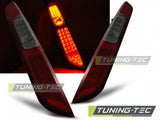 Fanali Posteriori per FORD FOCUS MK2 09.04-08 HB Rossi SMOKE LED