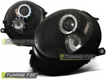 Load image into Gallery viewer, Fari Anteriori ANGEL EYES Neri per BMW MINI R56(COOPER) 06-14