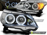 Fari Anteriori ANGEL EYES CHROME Indicatori LED per BMW Serie 5 E60/E61 03-07