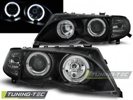 Fari Anteriori ANGEL EYES Neri per BMW Serie 3 E46 09.01-03.05