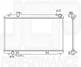 Nissan 350z VQ35DE Incl. HR 03-08 OE Radiatore