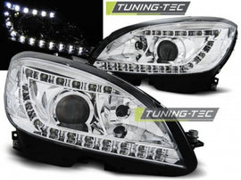 Fari Anteriori Fari Anteriori Xenon DAYLIGHT CHROME per MERCEDES Classe C W204 07-10