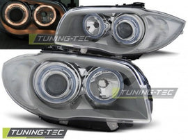 Fari Anteriori ANGEL EYES CHROME per BMW Serie 1 E87/E81/82/88 04-11