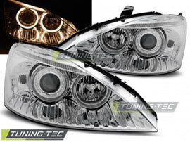Fari Anteriori per FORD FOCUS MK1 11.01-10.04 ANGEL EYES CHROME