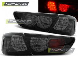 Fanali Posteriori per MITSUBISHI LANCER 8 SEDAN 08-11 Neri SMOKE LED