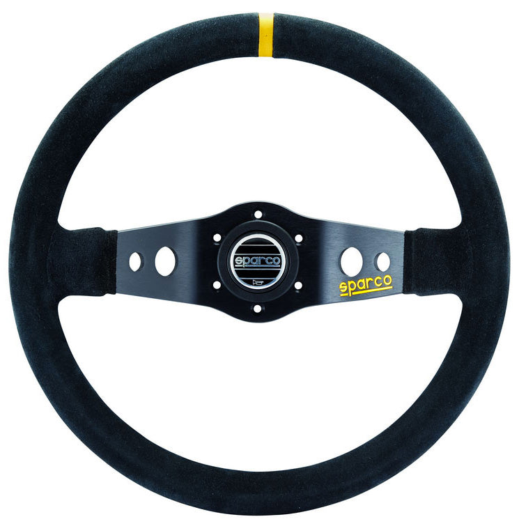 Sparco R215 Volate 90 mm Piatto Camoscio nero Raggi neri