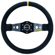 Load image into Gallery viewer, Sparco R215 Volate 90 mm Piatto Camoscio nero Raggi neri