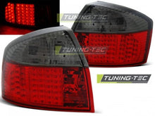 Carica l&#39;immagine nel visualizzatore di Gallery, Fanali Posteriori LED Rossi SMOKE per AUDI A4 B6 10.00-10.04