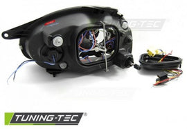 Fari Anteriori per OPEL CORSA B 02.93-10.00 ANGEL EYES Neri