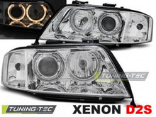 Carica l&#39;immagine nel visualizzatore di Gallery, Fari Anteriori XENON ANGEL EYES CHROME per AUDI A6 C5 05.97-09.99