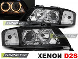 Fari Anteriori XENON ANGEL EYES Neri per AUDI A6 C5 05.97-09.99