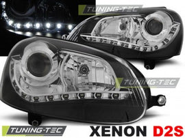 Fari Anteriori XENON Neri per VW GOLF MK5
