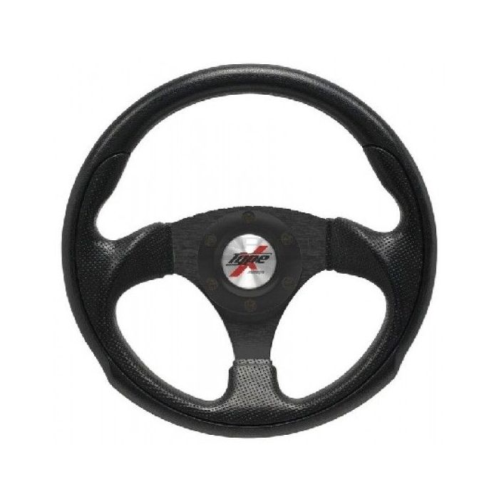 Volante Sportivo Flat Nera 295mm Perforated Pelle