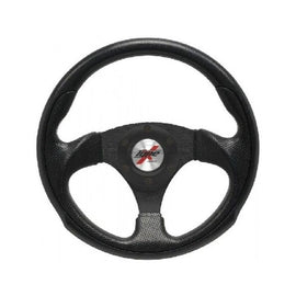 Volante Sportivo Flat Nera 295mm Perforated Pelle