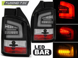 Fanali Posteriori LED BAR Neri per VW T5 04.03-09