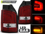 Fanali Posteriori LED BAR Rossi Bianchi per VW T5 04.03-09