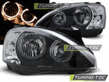 Fari Anteriori per OPEL CORSA C 11.00-09.06 ANGEL EYES Neri