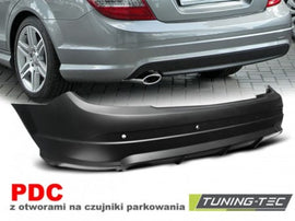 Paraurti Posteriore SPORT con Fori Sensori di Parcheggio per MERCEDES Classe C W204 07-10 SEDAN