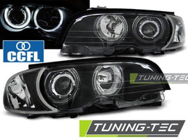 Fari Anteriori ANGEL EYES CCFL Neri per BMW Serie 3 E46 04.99-03.03 COUPE CABRIO