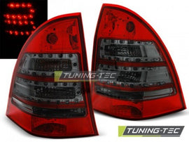Fanali Posteriori LED Rossi SMOKE per MERCEDES Classe C W203 KOMBI 00-07