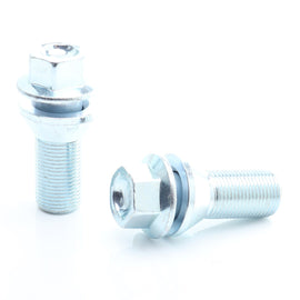 Kit of 20 standard wheel bolts Silver 17 with 15x1.25 head