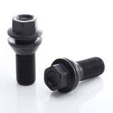 Kit of 20 standard black wheel bolts with 15x1.25 head