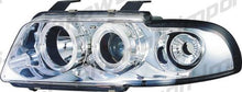 Carica l&#39;immagine nel visualizzatore di Gallery, Audi A4 B5 95-98 Fari Anteriori Angeleye Chrome unico blocco