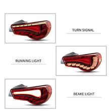 Carica l&#39;immagine nel visualizzatore di Gallery, VLAND Fari Posteriori a Led Toyota 86/Subaru BRZ/Scion FR-S 2012-2020  Nuova Versione Rossa