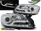 Fari Anteriori TUBE LIGHT CHROME per VW PASSAT B7 10.10-10.14