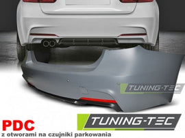 Paraurti Posteriore PERFORMANCE STYLE con Fori Sensori di Parcheggio per BMW Serie 3 F30 SEDAN 11-18