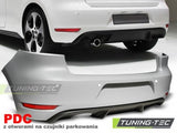 Paraurti Posteriore SPORT SINGLE con Fori Sensori di Parcheggio per VW GOLF MK6